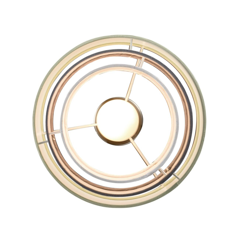 8039/1 MODERNI LN26 187 никель/мятный/серый/белый, металл/текстиль Подвесной светильник Е27 60W 220V ILAIDA