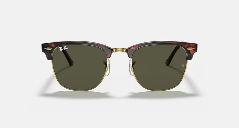 Metal clubmaster sunglasses top