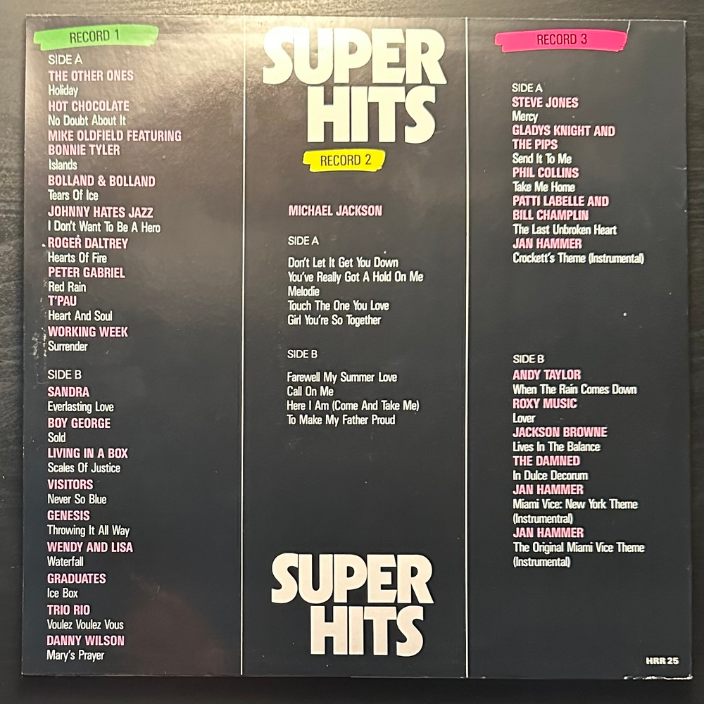 Сборник Super hits 3LP (Европа)