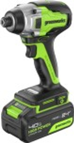 Винтоверт аккумуляторный GREENWORKS GD24ID3 24V, АКБ 4Ач и ЗУ 3802807CUB