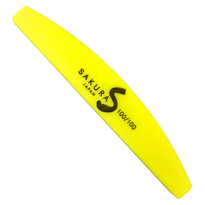 Шлифовщик  полукруглый "Sakura" 100/100 (желтый)