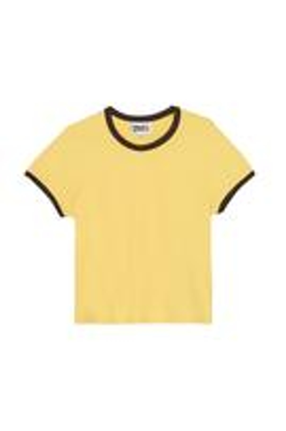 ZARA X BENITO ANTONIO ФУТБОЛКА УКОРОЧЕННОГО КРОЯ С КОРОТКИМИ РУКАВАМИ, ЖЕЛТЫЙ
