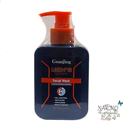 Пенка для умывания мужская увлажняющая анти-акне GUANJING Men's Facial Wash, 150 мл.