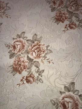 Обои COLOR SYMPHONY винил комп. на флизе 1,06х10м. Rose роза коричневая на светло- коричневом
