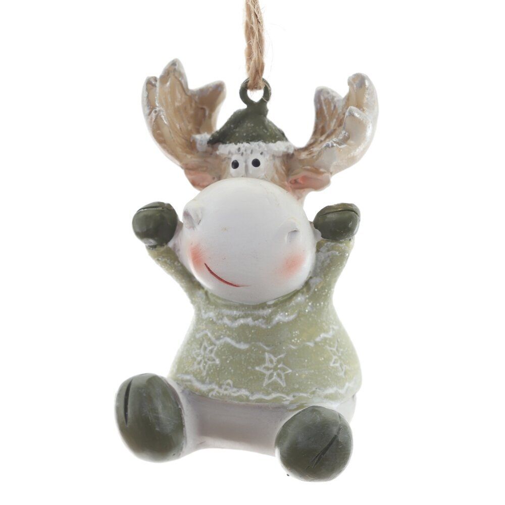 GAEM Фигурка декоративная подвесная "Олень", L4 W4 H5 см, 2в.