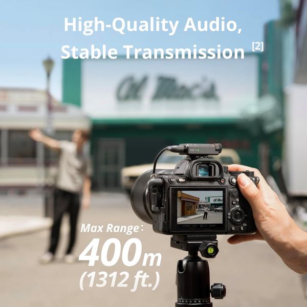 Беспроводной петличный микрофон DJI Mic Mini (2 TX + 1 RX + Charging Case), Черный | Black
