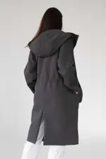 Купить Плащ ko-ko-ko Женский Графитовый Плащ ko-ko-ko Женский Графитовый