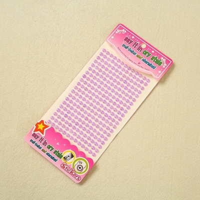 Стразы самоклеющиеся жемчужные разноцветные 6 мм 260 шт