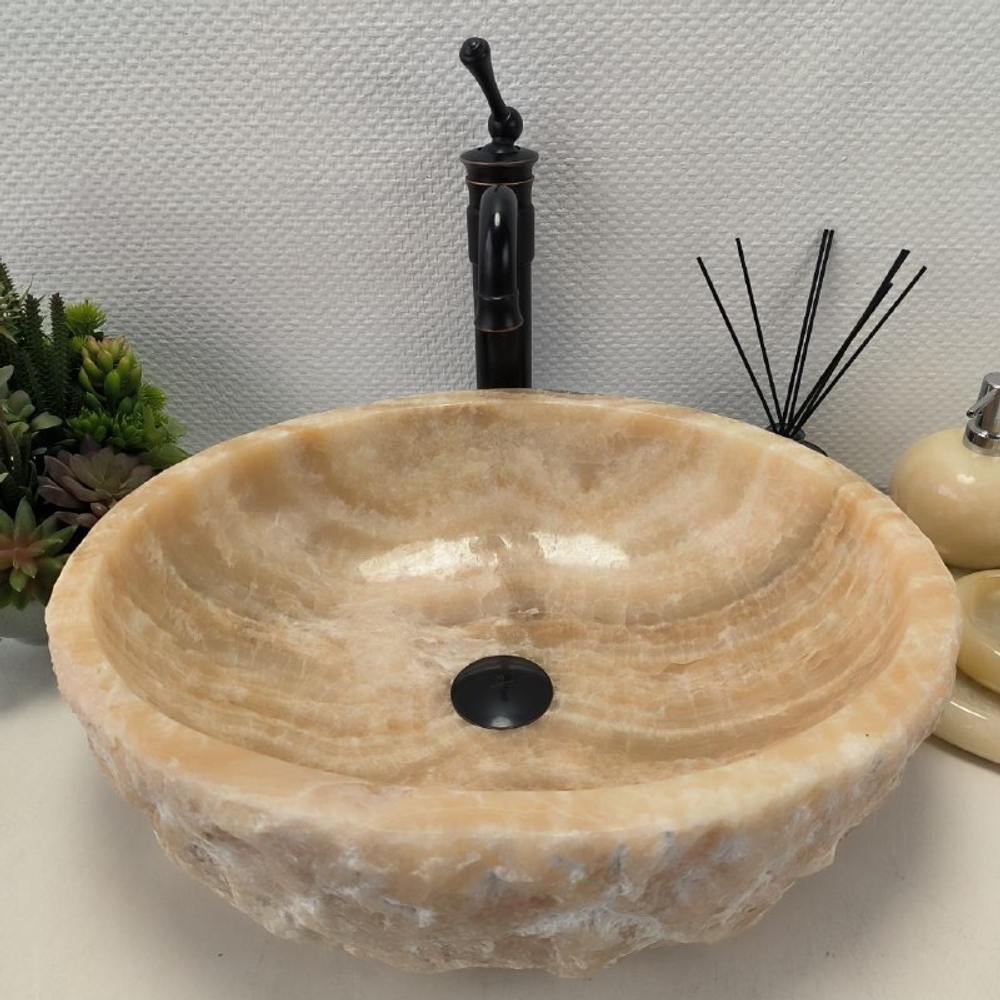 Раковина из оникса Erozy Yellow EO-62178 50*42*15 0099