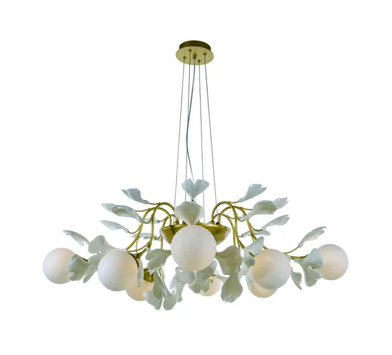 2740A/8 SPAY PAINT BRASS+WHITE (1) Люстра NW