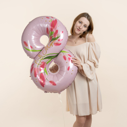 Шар-цифра 8 Марта (34''/86 см)