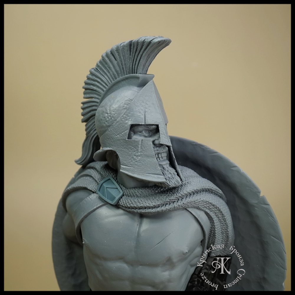 Кабинетная миниатюра , бюст "Леонид" , фотополимер