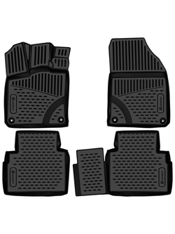 Коврики в салон для GEELY Cityray 2024 -, Внедорожник 5 дв., 4 шт. (полиуретан) ELEMENT3DAN0951210K