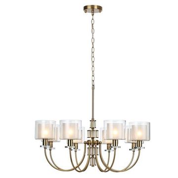 5088/8 CLASSIC ODL25 635 античная бронза/стекло Люстра E14 8*40W SAGA