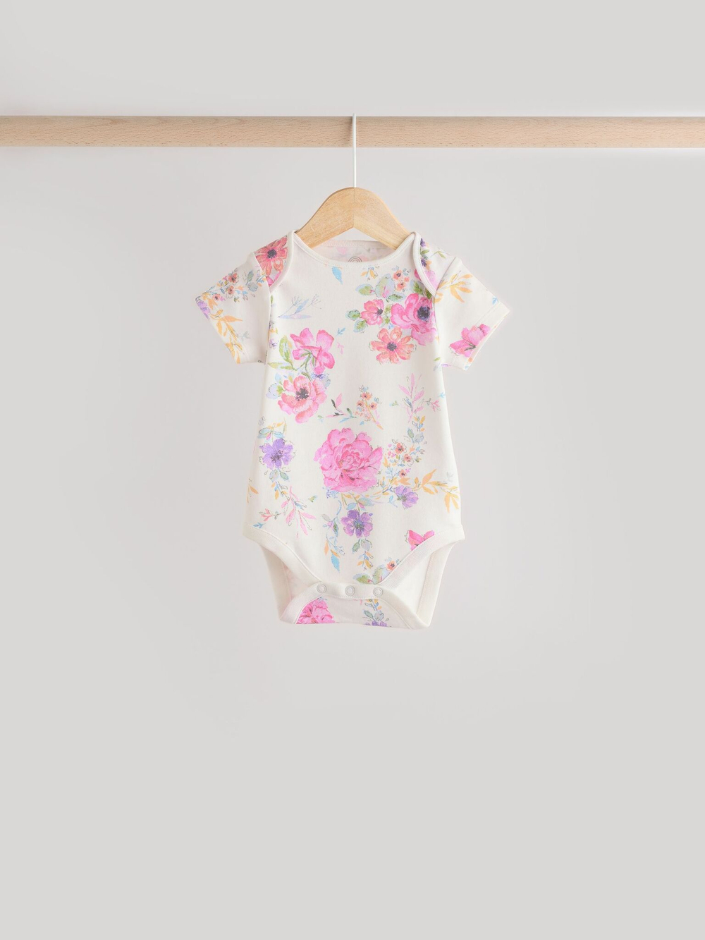 Боди с коротким рукавом для малышей Next E19-739, 3 шт., Молочный, Белый, Голубой