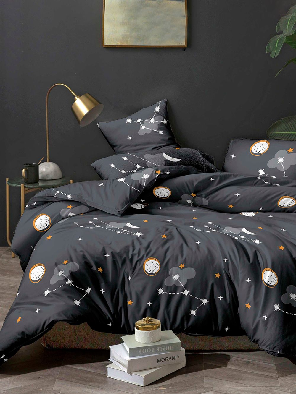 Пододеяльник полисатин Simple House "Lernar" 2-спальный на молнии 175x215 см