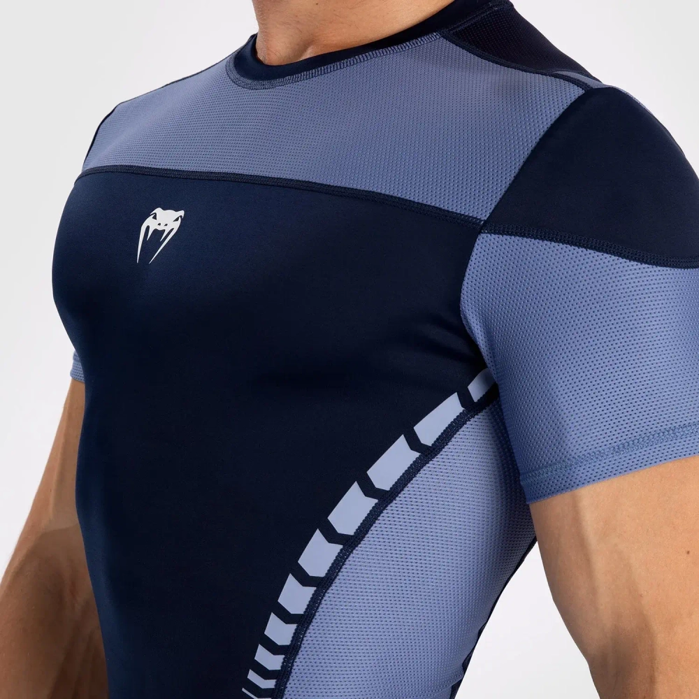 рашгард Venum Tempest SS Navy Blue/Blue