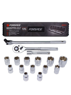 Набор инструментов 17пр1/2''(6гр)(10-27мм) Forsage F-4172-5