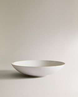 ZARA HOME ТАРЕЛКА ДЛЯ СУПА ИЗ КЕРАМИКИ, ЭКРЮ