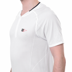Теннисное поло Wilson Players Seamless Zip Henley 2.0 - bright white