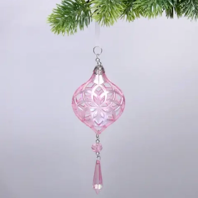 Подвеска «Сказочные узоры» 8*20 см, Розовый