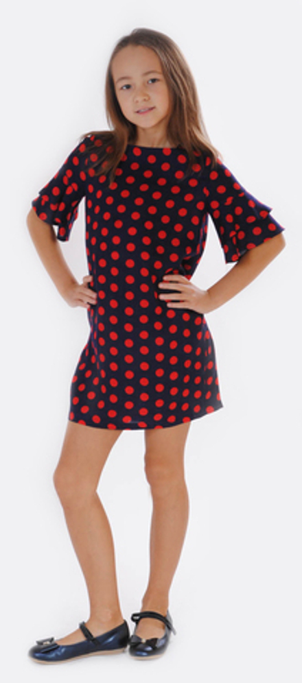 Платье трикотажное для девочки 9-16 лет Fleur de Vie