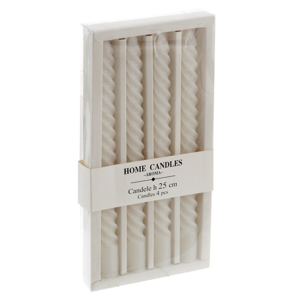 GAEM Набор из 4-х свечей, D 2,5см, L13 W2,5 H27,5 см