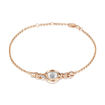 Браслет «Энергия» из комбинированного золота с натуральными топазами white