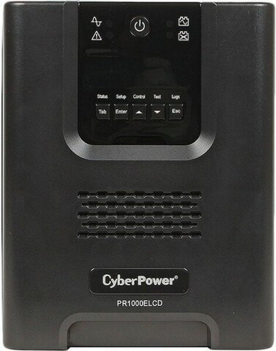 Источники бесперебойного питания (UPS, ИБП) CyberPower Источник бесперебойного питания CyberPower PR1000ELCD Line-Interactive 1000VA/900W USB/RS-232/EPO/SNMPslot (8 IEC С13)