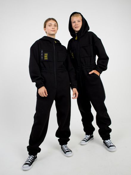 Комбинезон с нагрудными карманами "Уголь" 7+