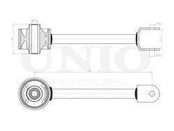 Рычаг подвески поперечный задний верхний UNIO SSP-40143