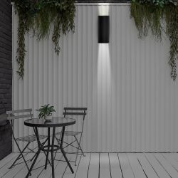 ULU-S22D-2x22W-2700K IP65 BLACK Светильник светодиодный уличный. Архитектурный накладной. Теплый белый свет 2700K. Корпус черный. TM Uniel