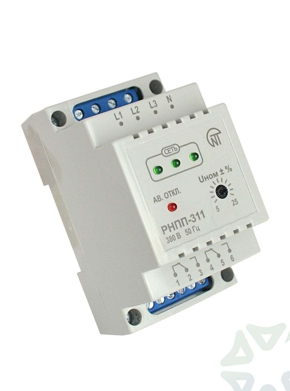 Реле напряжения, перекоса и последовательности фаз РНПП-311