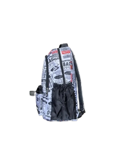 Рюкзак "BEIMAIQI вывеска" городской QOZA, белый, 12 л