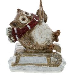 GAEM Изделие декоративное подвесное "Сова", L7,5 W5 H7,5 см, 2в.