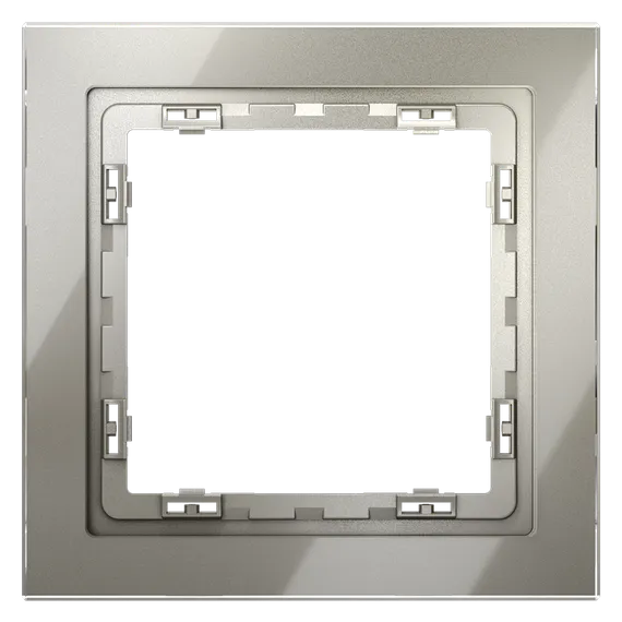 Рамка стеклянная VOLTUM S70 на 1 пост, (шелк, стекло)