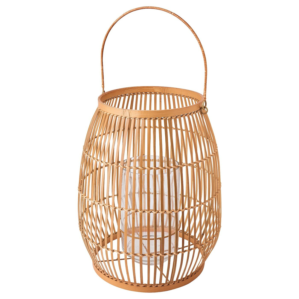 IKEA HÖVISK  (ИКЕА ХÖВИСК)  -  Фонарь, бамбук ручной работы, 29 см