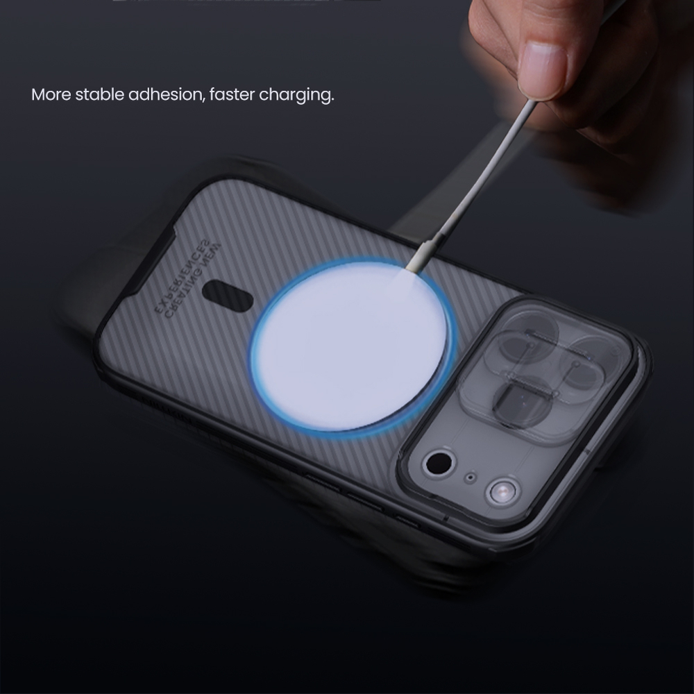 Чехол прозрачный тонированный c MagSafe на iPhone 17 Pro, серия CamShield Pro Magnetic (обновленная двойная защитная шторка для камеры) от Nillkin