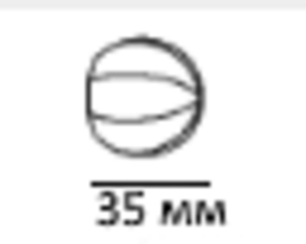 Наконечники Прима Шар для кованого карниза d 20, цвет бело-золотой