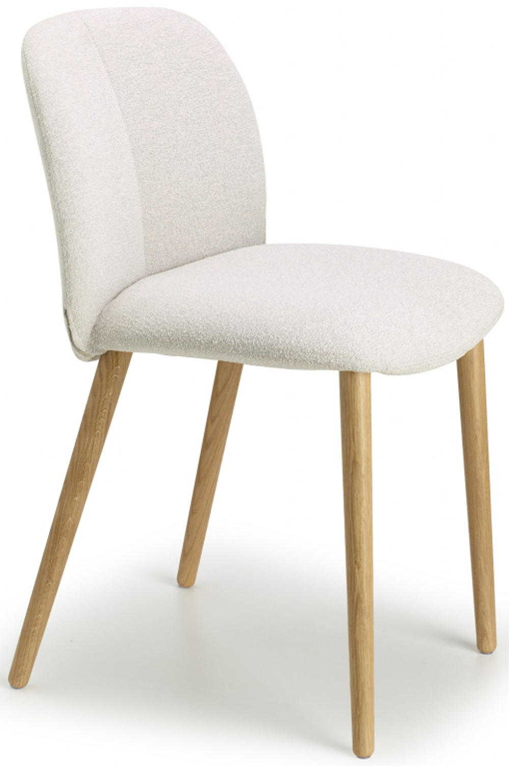 Стул с обивкой Scab Design Natural Mentha Pop, натуральный дуб, слоновая кость