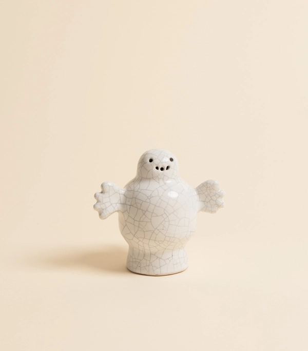 Скульптура — Привидение, белый кракле | vaya.for.fun