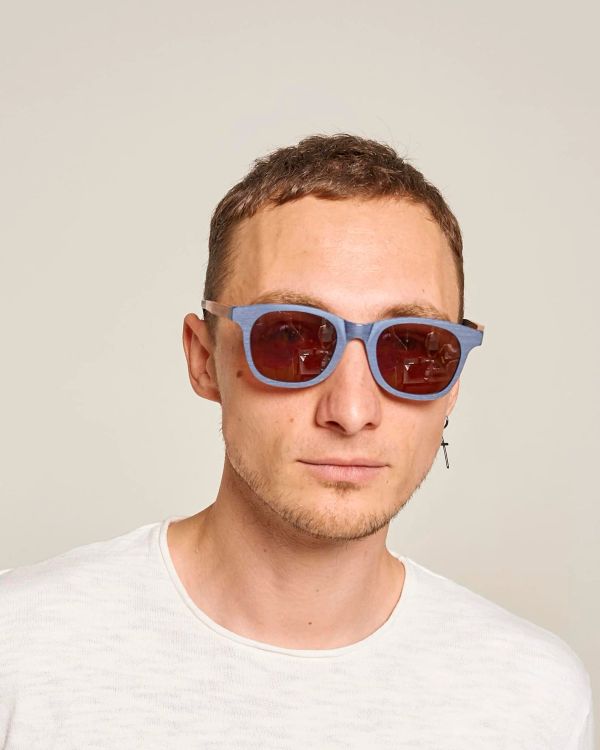 Очки солнцезащитные Terra 6+ Blue wood / Brown - фото 2