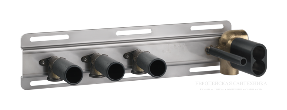 Термостат Gessi HI-FI, с полочкой, скрытая часть, до 3 функций одновременно, цвет Chrome