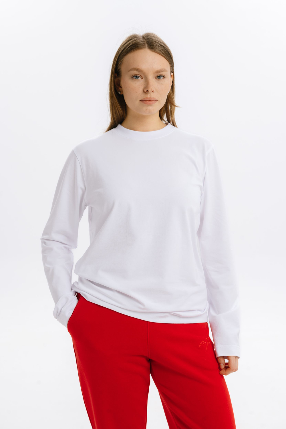 Лонгслив MAZZIKA Unisex CLASSIC, цвет белый