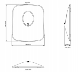 Стойки под акустику KEF P1 Desk Pad Silver