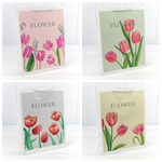 Пакет подарочный 30х41.5х12см "Flower" с тиснением (Микс)