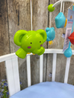 104343/Музыкальная карусель на кроватку "Elefantino", голубой