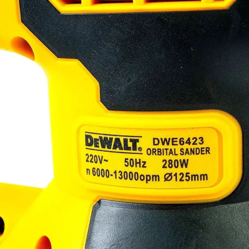Эксцентриковая шлифмашина сетевая, шлифовальная машинка, DEWALT DWE6423 125mm (280Wt) U.S.A.