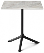 Стол ламинированный обеденный Scab Design Tripe, черный, каменный