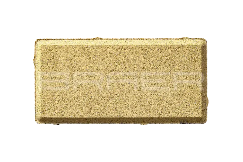 Тротуарная плитка Braer Прямоугольник, Песочный, 40 мм